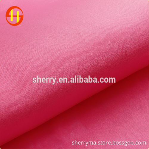 Garment polyester stiff organza fabric for wedding dress